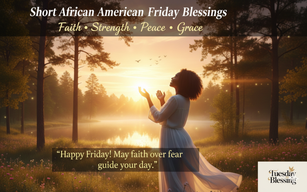 Short African American Friday Blessings for Social Media