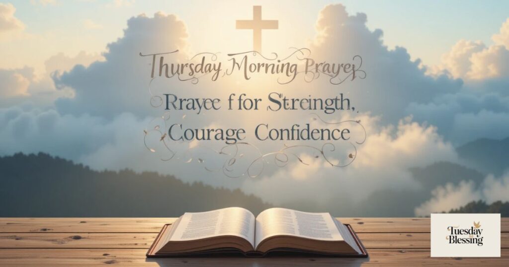Thursday Morning Prayer for Strength, Courage and Confidence