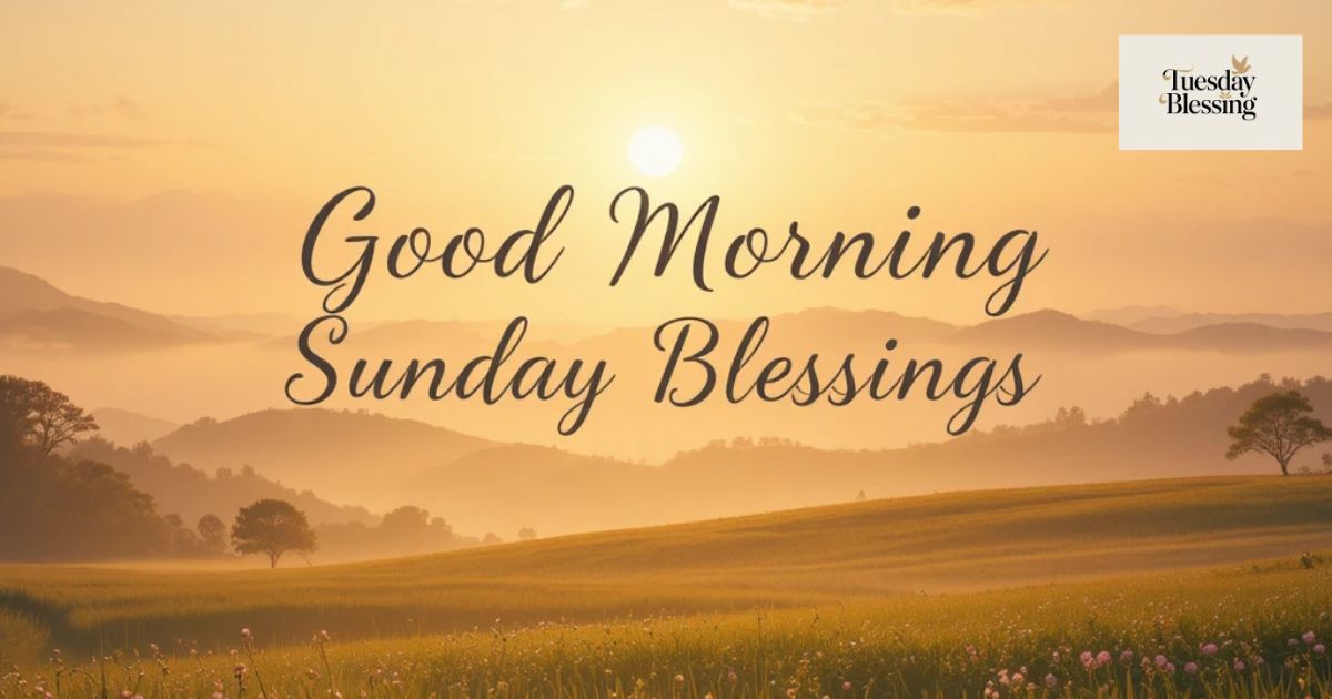 Good Morning Sunday Blessings