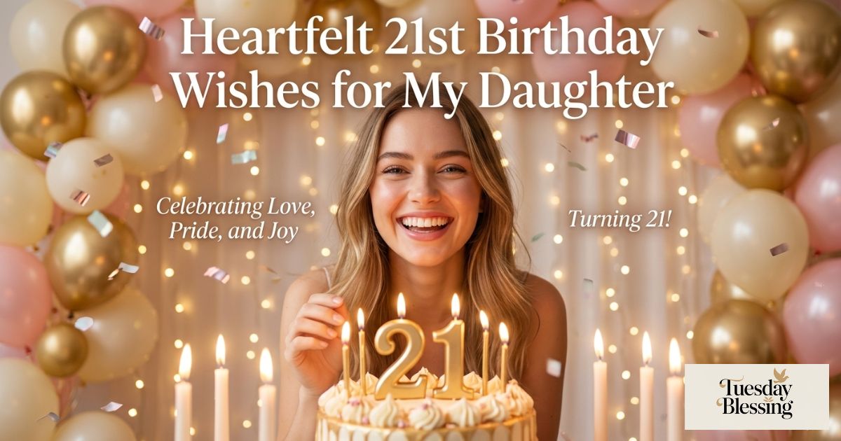 Heartfelt 21st Birthday Wishes for Daughter