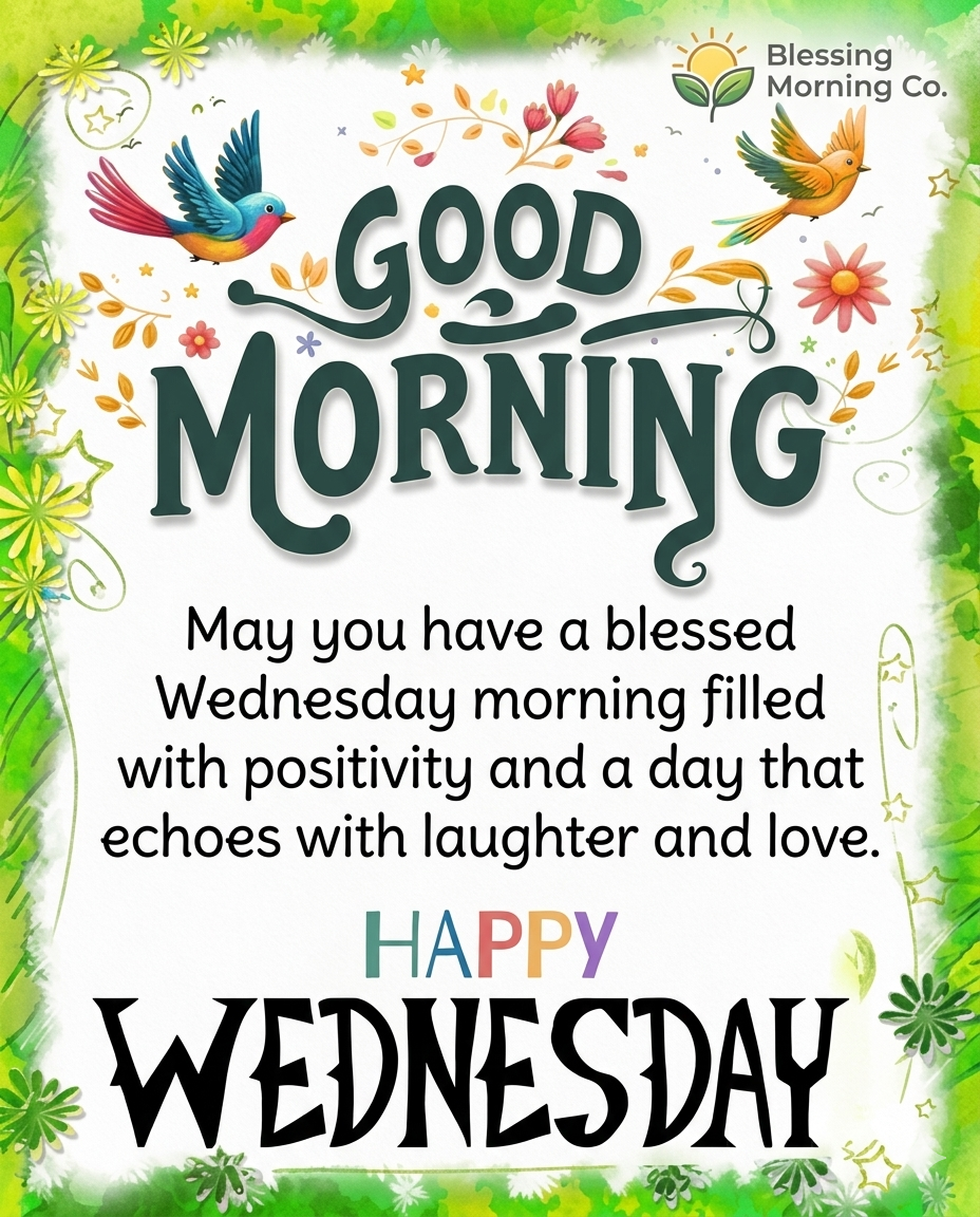 300+ Happy Wednesday Blessings Good Morning Inspiring Quotes & Positive Messages