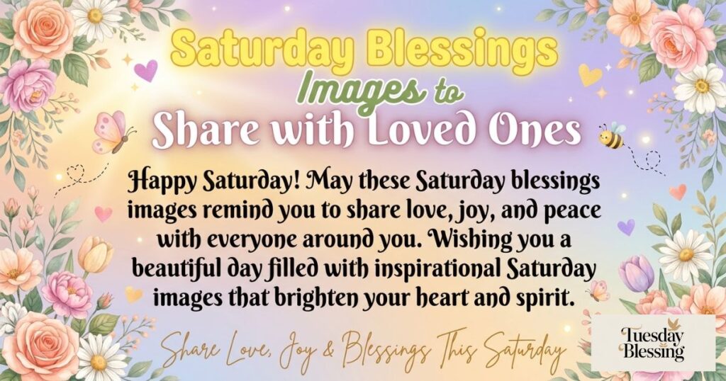 Saturday Blessings Images to Share with Loved Ones