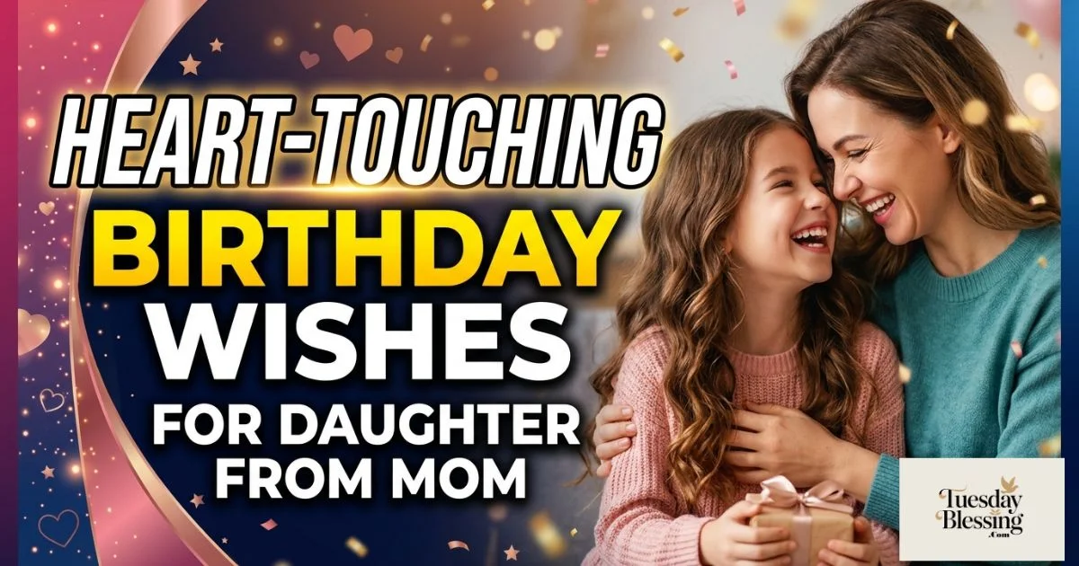 Mother and daughter laughing together on her birthday, sharing a heartfelt blessing and embrace.