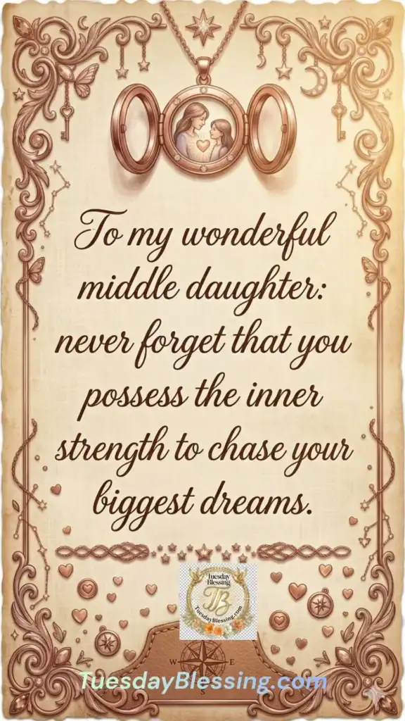 Birthday Wishes For A Middle Daughter