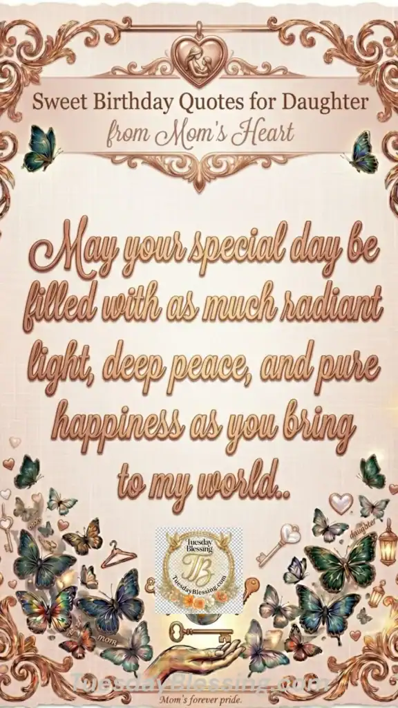Sweet Birthday Quotes for Daughter