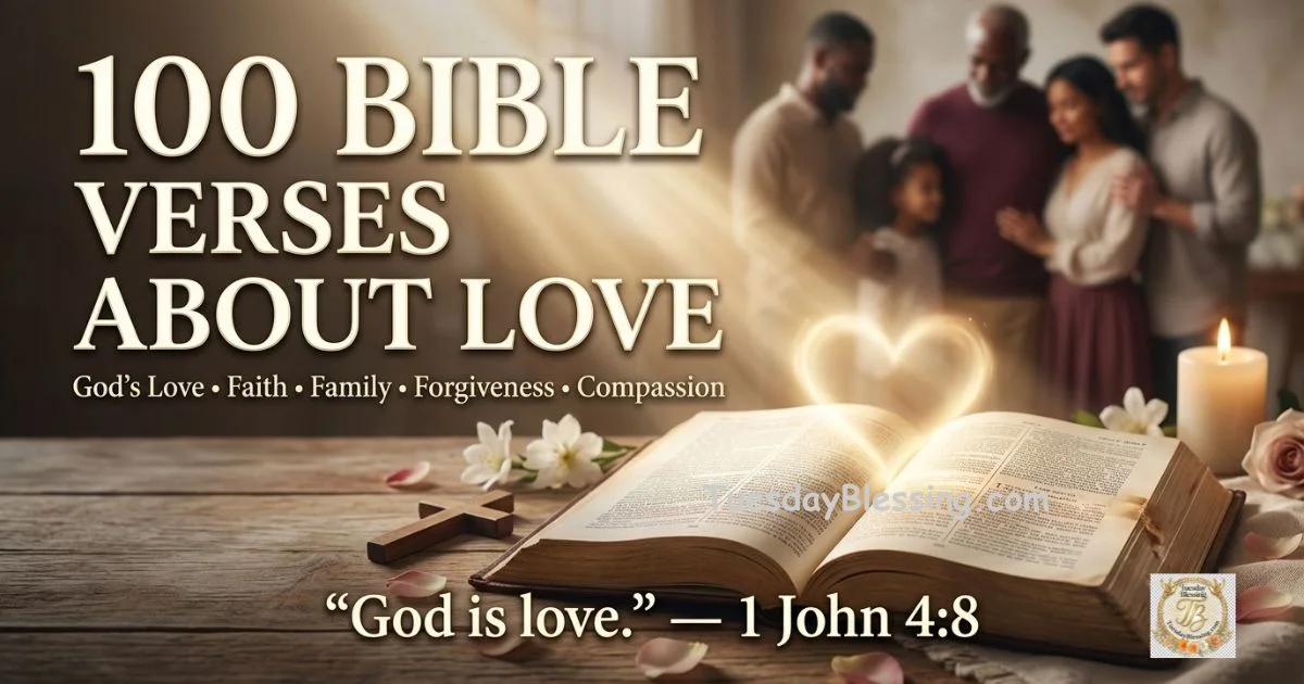 100 Love Bible Verses About God's Love, Faith & Relationships