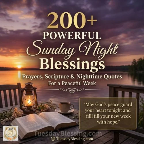 200+ Powerful Sunday Night Blessings for a Peaceful Week: Prayers, Scripture, and Nighttime Quotes