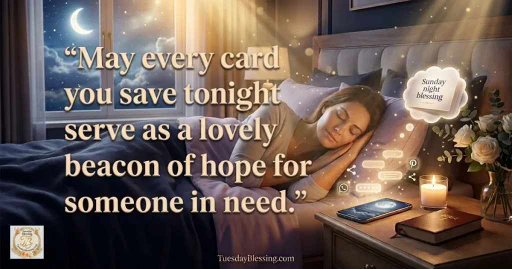 Downloadable Sunday Night Blessing Cards for WhatsApp and Pinterest