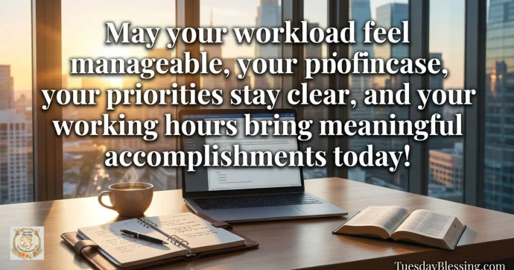 Positive Tuesday Blessings for Work, Success, and Motivation
