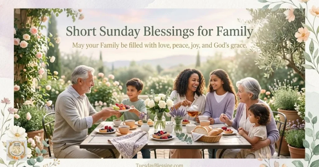 Short Sunday Blessings for Family