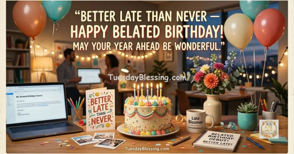 Belated Birthday Wishes for a Coworker