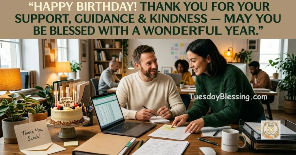 Birthday Messages for a Coworker Who Has Helped You