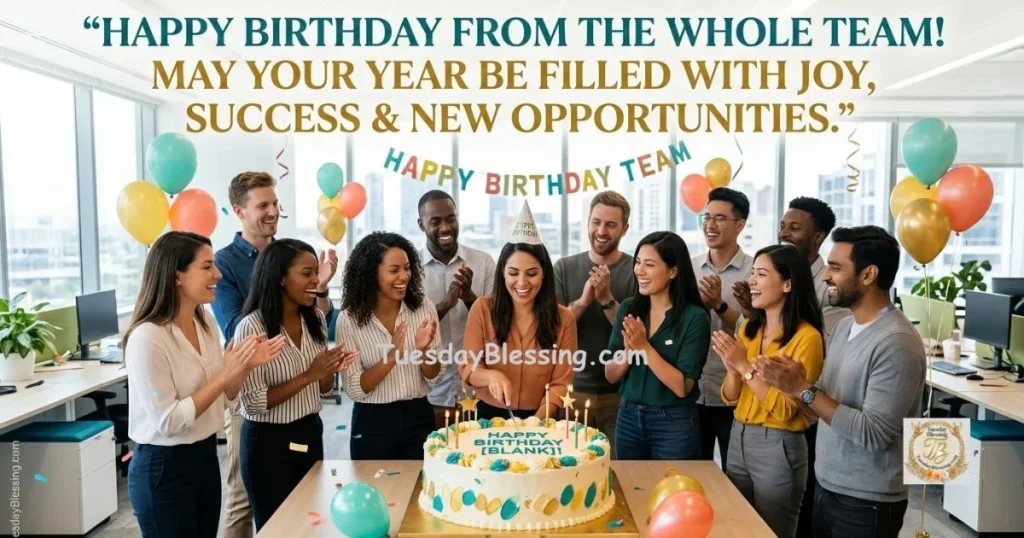 Birthday Wishes for a Coworker From the Whole Team