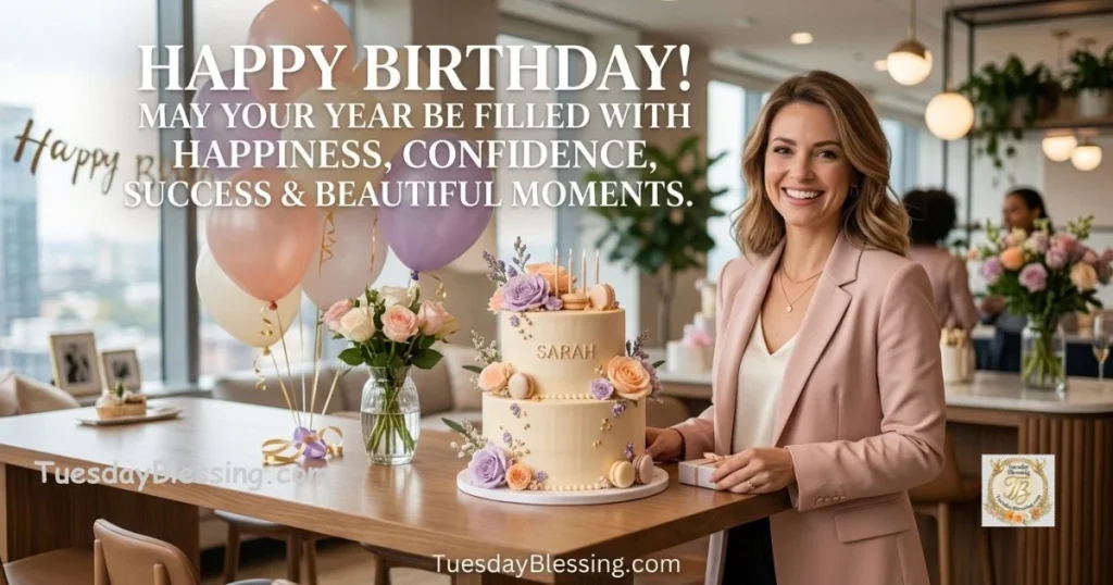 12. Birthday Wishes for a Female Coworker