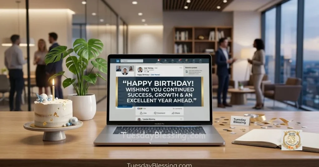 Birthday Wishes for Coworker on LinkedIn