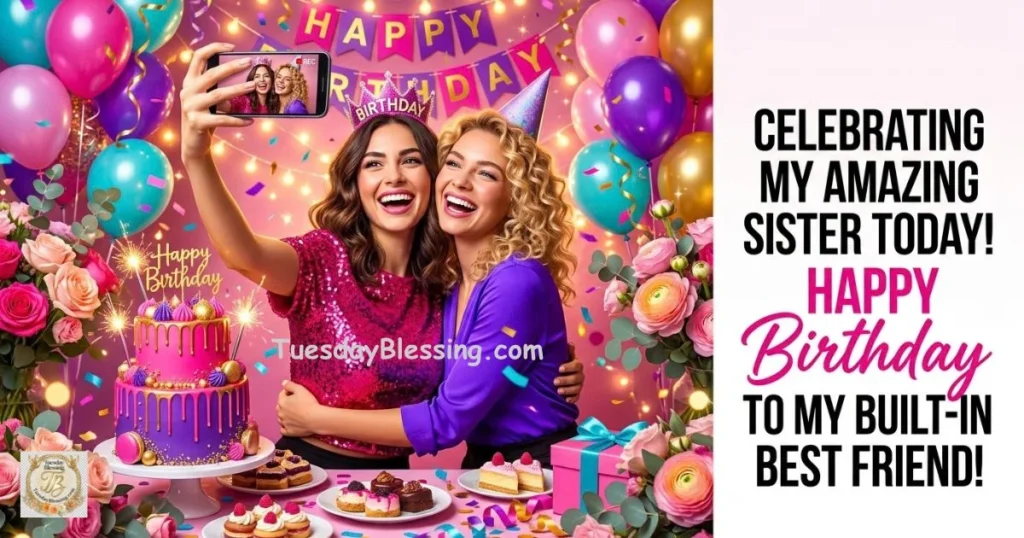 Birthday Wishes for Sister on Social Media