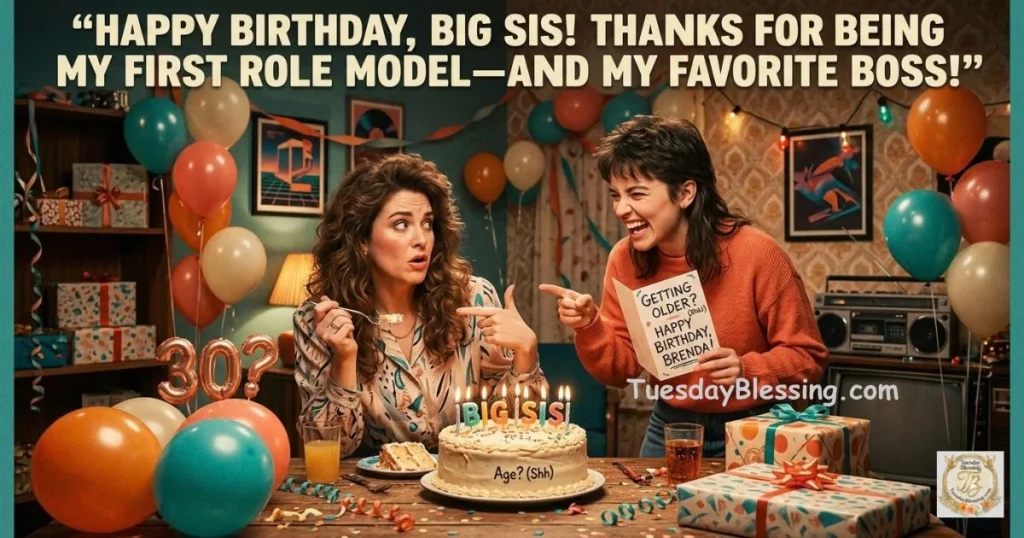 Funny Birthday Messages for Your Older Sister