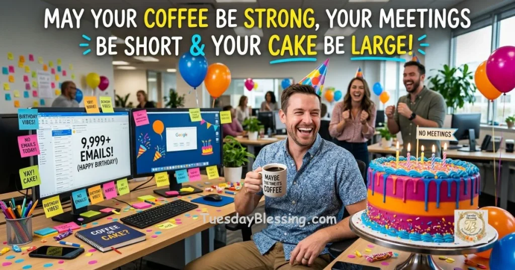 Funny Birthday Wishes for a Coworker