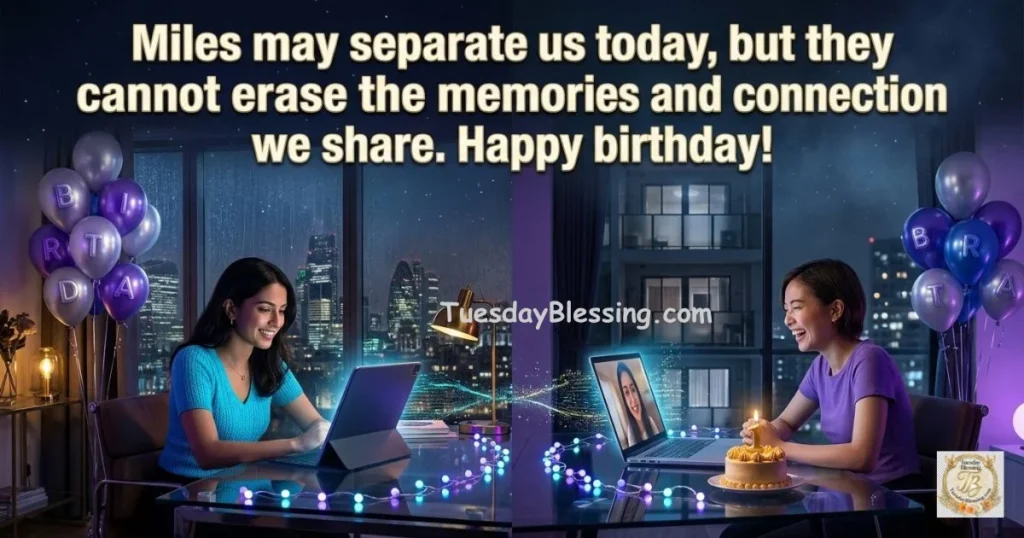 Long-Distance Birthday Wishes for a Friend