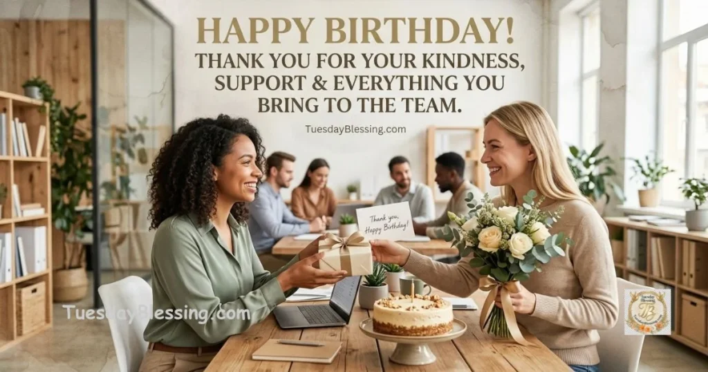 Thankful Birthday Wishes for a Coworker